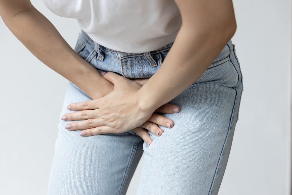 woman with an overactive bladder.